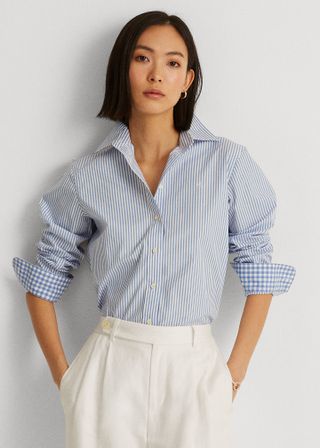 Ralph Lauren + Easy Care Striped Cotton Shirt