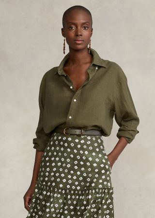 Ralph Lauren + Oversize Linen Shirt