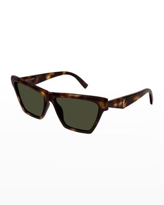 Saint Laurent + Acetate Cat-Eye Sunglasses