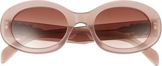Celine + Triomphe 52mm Gradient Oval Sunglasses