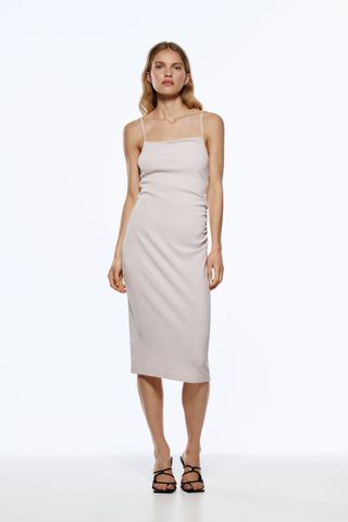 Zara + Strappy Fitted Dress