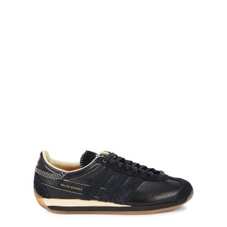 Adidas Originals + X Wales Bonner Country Black Leather Sneakers