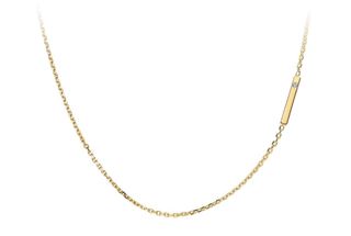 Ritani + Gold Bar Diamond Necklace