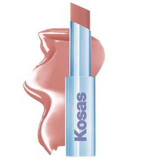 Kosas + Wet Stick Moisturizing Shiny Sheer Lipstick in Hot Beach