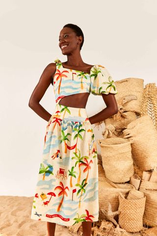 Farm Rio + Copabacana Midi Dress