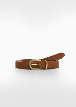 Mango + Buckle Leather Belt