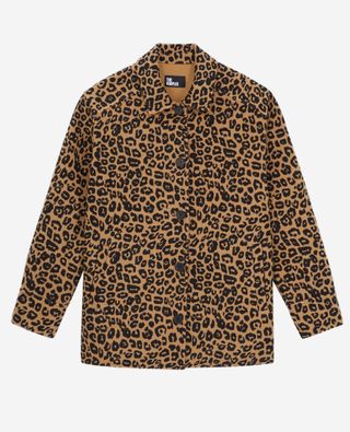 The Kooples + Leopard Overshirt Jacket in Wool Blend