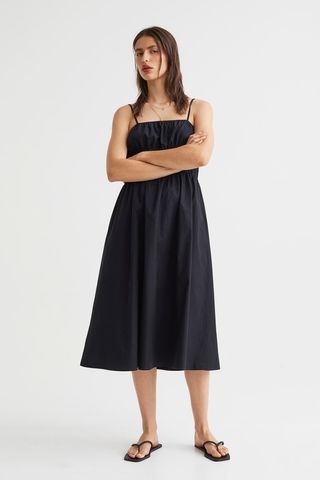 H&M + Smocked-Waist Dress