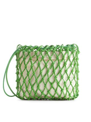Arket + Braided Leather Crossbody Pouch