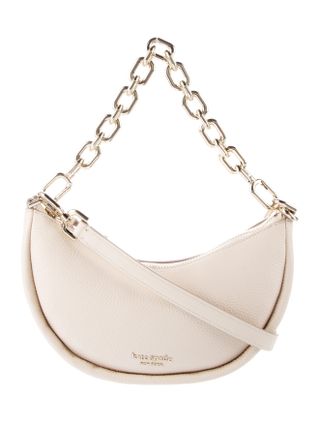Kate Spade New York + Grained Leather Crescent Crossbody Bag