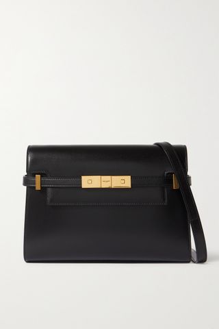 Saint Laurent + Manhattan Small Leather Shoulder Bag