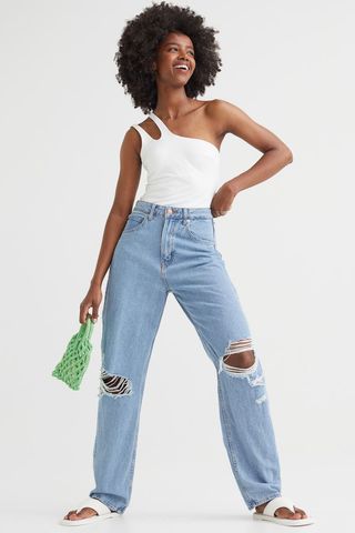 H&M + 90s Baggy Ultra High Waist Jeans