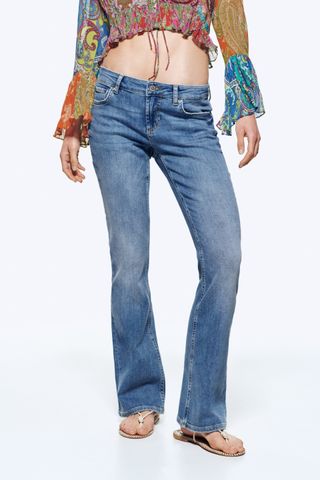 Zara + ZW The Low Rise Slim Bootcut Jeans