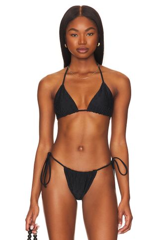 Frankies Bikinis + Tia Eyelet Bikini Top