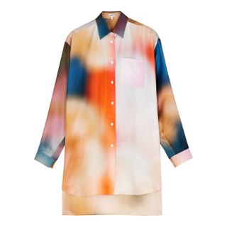 Loewe + Printed Silk-Twill Shirt
