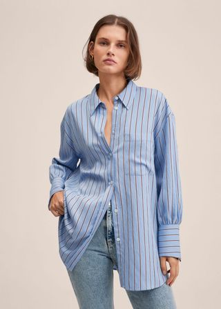 Mango + Pocket Striped Shirt