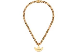 adidas x Gucci + Gourmette Necklace With Trefoil Pendant