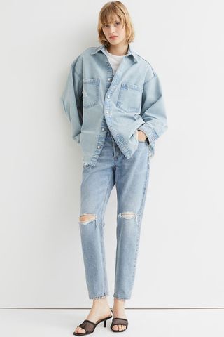 H&M + Boyfriend Low Regular Jeans