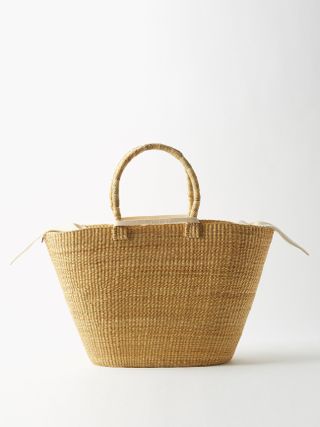 Muuñ + Panier Woven Basket Bag