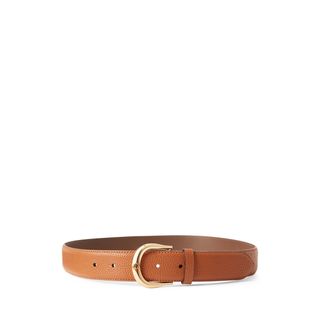 Ralph Lauren + Pebbled Leather Belt