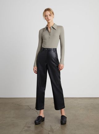 Who What Wear Collection + Eli Relaxed Vegan Leather Trousers
