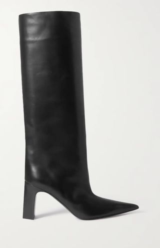 Balenciaga + Blade Leather Knee Boots
