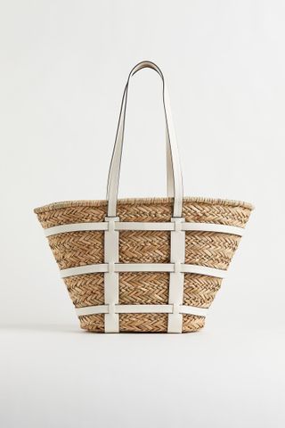 H&M + Straw Bag