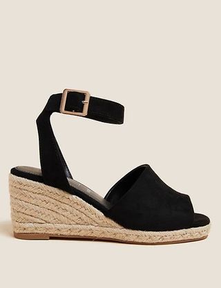 M&S Collection + Wide Fit Wedge Espadrilles