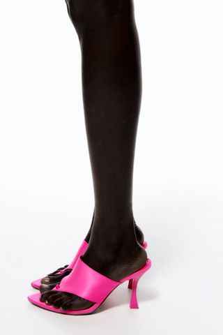 Zara + Satin High Heel Sandals