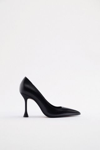 Zara + Leather Slingback Sandals