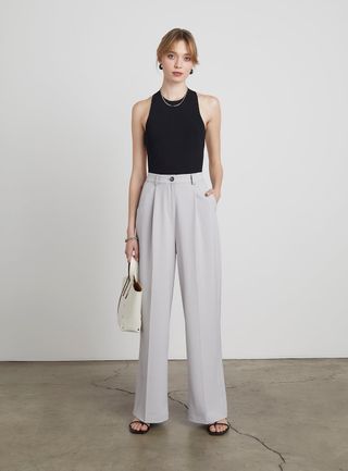 Who What Wear Collection + Kali High Waisted Wide Leg Trousers