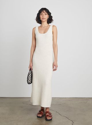 Who What Wear Collection + Carly Basketweave Knit Maxi Dress