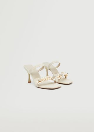 Mango + Heel Seashells Sandals