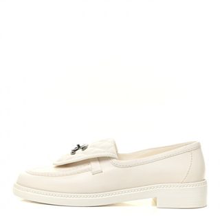 Chanel + Lambskin Quilted Cc Turnlock Loafers