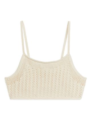 Arket + Cropped Crochet Top