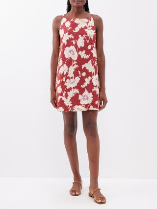 Posse + Jordan Floral-Print Mini Dress