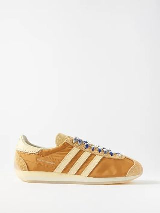 Adidas x Wales Bonner + WB Country Leather-Trim Trainers