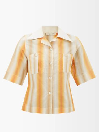 Wales Bonner + Sunrise Gradient-Stripe Shirt