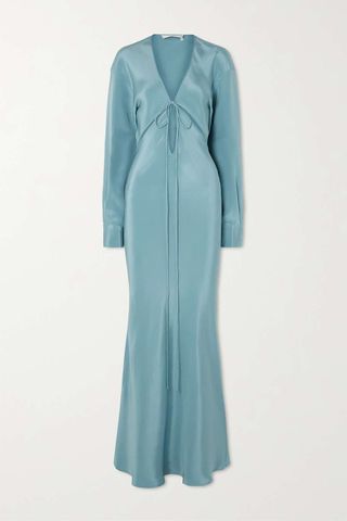Christopher Esber + Triquetra Cutout Silk Crepe De Chine Maxi Dress