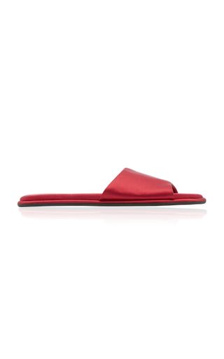 The Row + Canal Satin Slippers