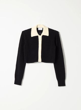 Who What Wear Collection + Lucy Textured Cotton Cardigan