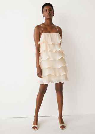 & Other Stories + Strappy Ruffle Mini Dress