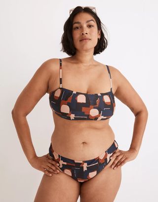 Madewell + Second Wave Classic Cheeky Bikini Bottom in Color Collage