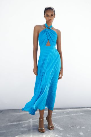 Zara + Pleated Camisole Dress