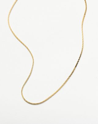 Missoma + Savi Asymmetric Square Snake Chain Necklace