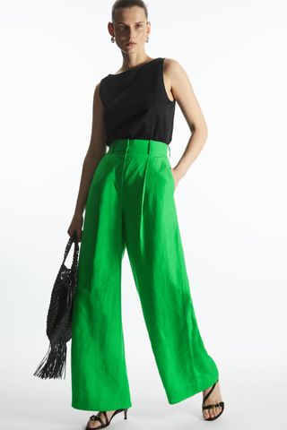 COS + High-Waisted Wide-Leg Trousers