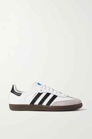 Adidas Originals + Samba Og Leather and Suede Sneakers