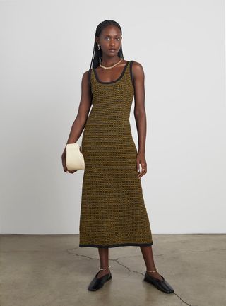 Who What Wear Collection + Carly Basketweave Knit Maxi Dress