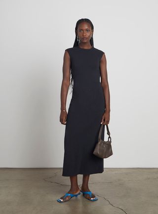 Who What Wear Collection + Sky Textured Open-Back Dress