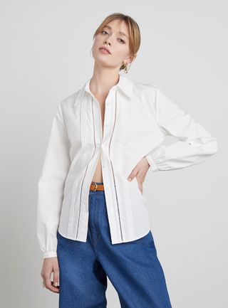 Who What Wear Collection + Brett Cotton Button-Down Shirt